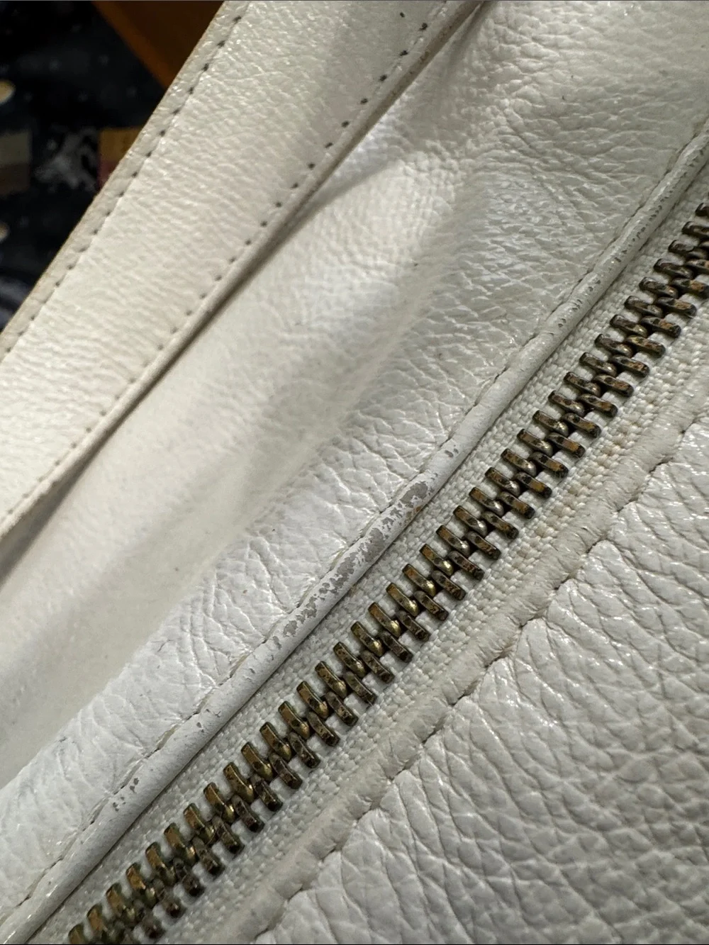 Furla cream pebbled
